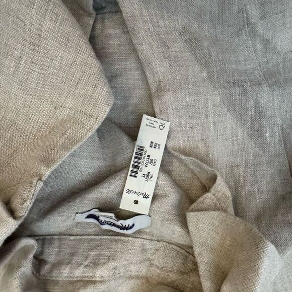$128 Madewell V-Neck Mini Dress in 100% Linen size XS m5 - Picture 6 of 6